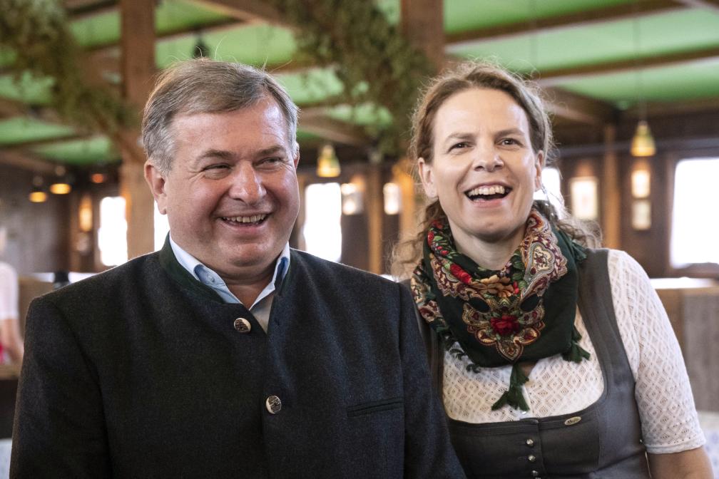 Die Wirtsleute Christine und Lorenz Stiftl