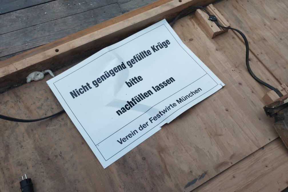 Die Regeln beim Einschenken aus dem Vorjahr haben immer noch Gültigkeit. 