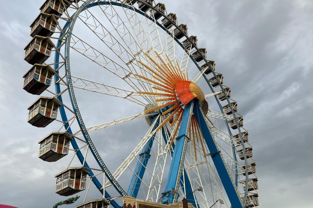 Das Riesenrad von unten 