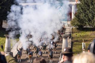 Viel Rauch beim Böllerschießen