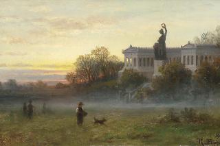 Rudolf Epp: Bavaria und Theresienwiese in München (um 1900)