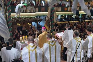 Die Geistlichen bei dem Schausteller-Gottesdienst 