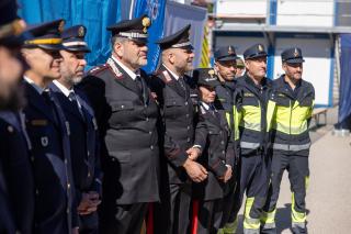 Ehrung der internationalen Polizeikräfte 