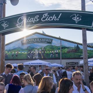 Das Musikantenzelt Boandlkramerei auf der Veranstaltung Oide Wiesn