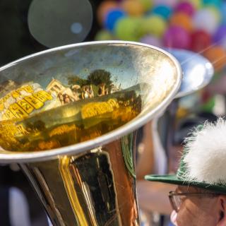 Blasmusiker beim Platzkonzert 2026